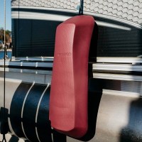 MarineWarehouse/Mission-Maven-Burgundy-Pontoon-Boat-Fender-installed-on-Pontoon__39627.1739477118
