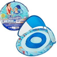 MarineWarehouse/SwimWays-Baby-Spring-Pool-Float-with-Canopy-Shark__09436.1739477156